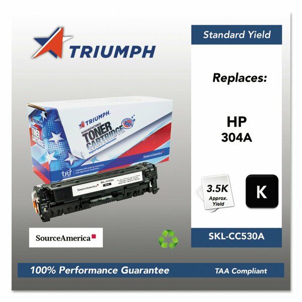 Triumph Remanufactured CC530A 304A Toner, 3,500 Page-Yield, Black 751000NSH0971 SKL-CC530A